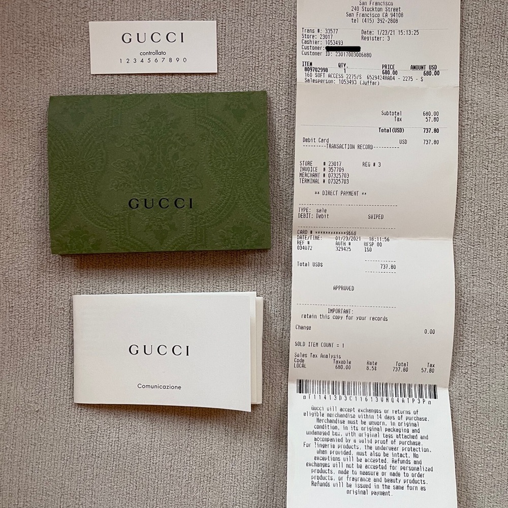 The North Face x Gucci Agar. Limited Edition. Reversible. Brown/Yellow (Small) - Picture 5 of 5